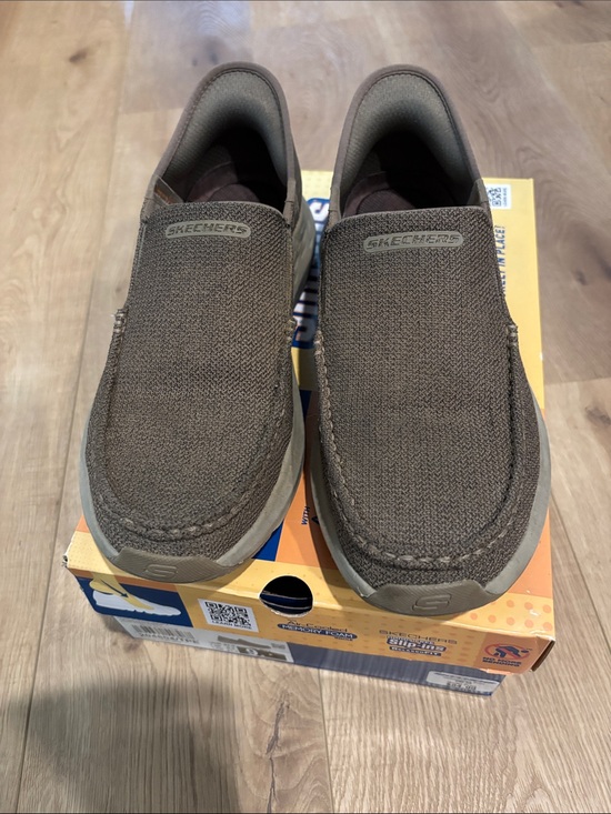 Skechers Parson Taupe Men\'s Casual Slip-Ins Shoes - Size 9 main image 4